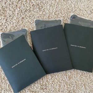 3 David Yurman Dust bags and cleaning cloths